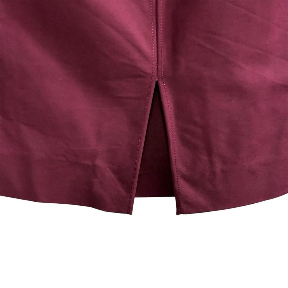 White House Black Market‎ Women's Red Burgundy Pencil Skirt Size 10 Knee Length - Picture 3 of 7